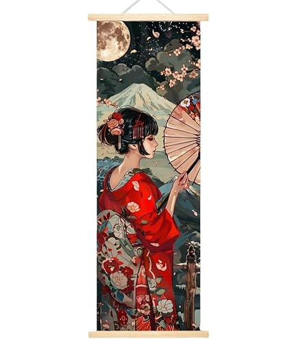 ［美品］富士山 日本画 掛け軸 楽天市場】掛け軸 掛軸（かけじく） 赤富士（平野 宏仙）全国